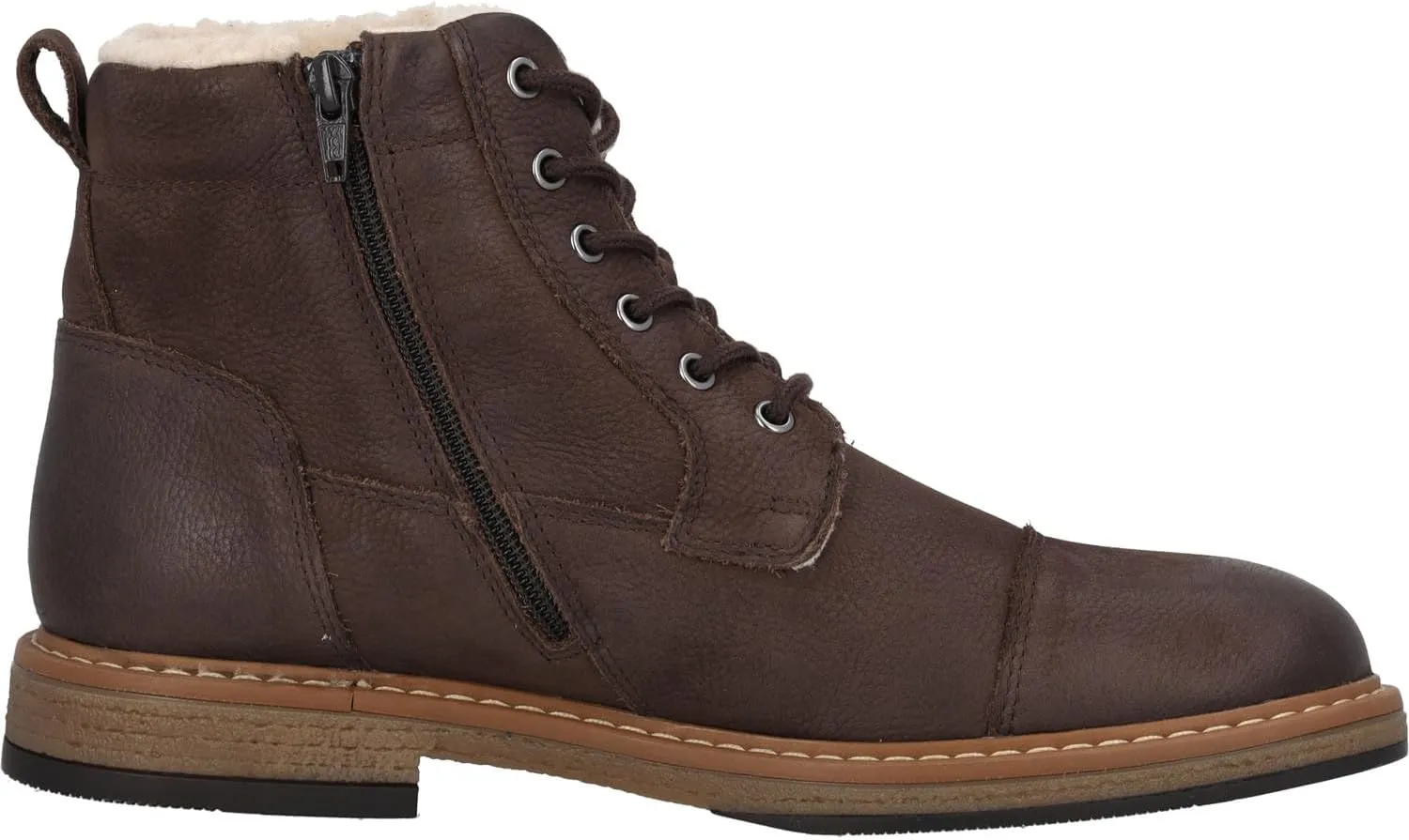 Adfaren men's ankle boots, elegant and robust, made of high-quality cowhide leather, lined with wool, ideal for cold autumn and winter days