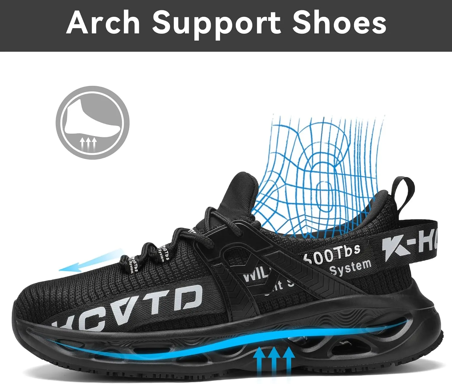 ARISIC Steel Toe Shoes for Men Women Non Slip Work Shoes Lightweight Waterproof Slip on Sneakers Women Kitchen Chef Slip Resistant Food Service