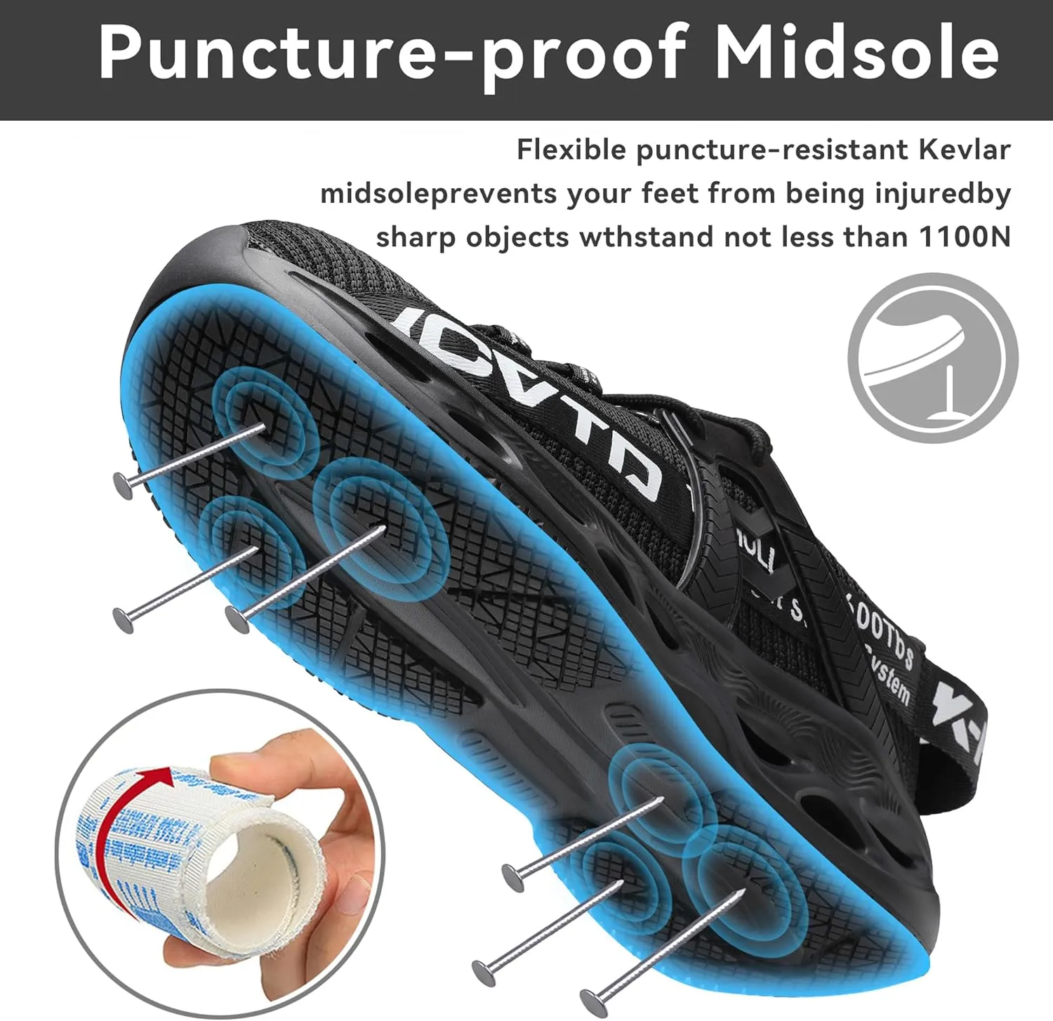 ARISIC Steel Toe Shoes for Men Women Non Slip Work Shoes Lightweight Waterproof Slip on Sneakers Women Kitchen Chef Slip Resistant Food Service