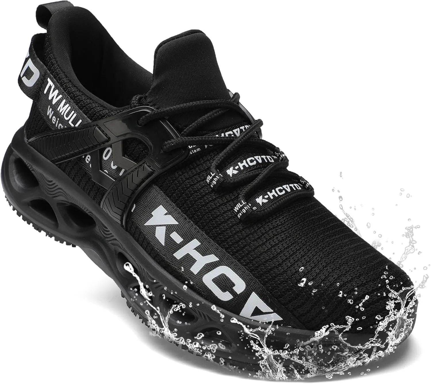 ARISIC Steel Toe Shoes for Men Women Non Slip Work Shoes Lightweight Waterproof Slip on Sneakers Women Kitchen Chef Slip Resistant Food Service