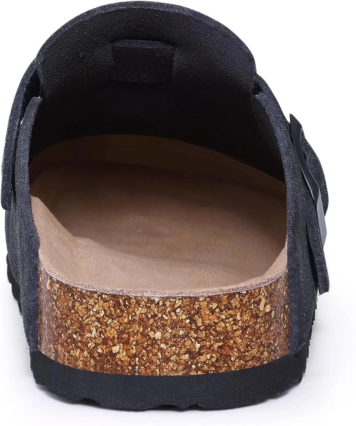 Asgard Women's Suede Clogs Leather Mules Arch Support Potato Shoes with Comfort Cork Footbed - Wide Feet Please Half Size UP