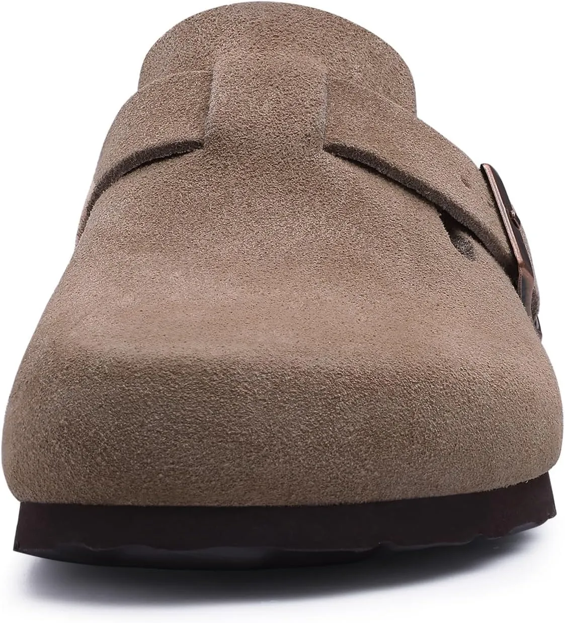 Asgard Women's Suede Clogs Leather Mules Arch Support Potato Shoes with Comfort Cork Footbed - Wide Feet Please Half Size UP
