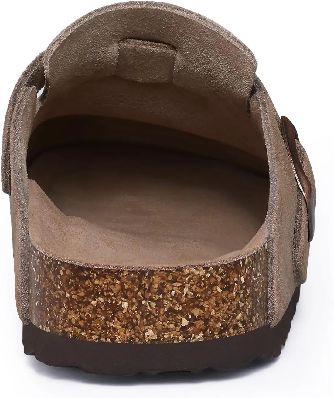 Asgard Women's Suede Clogs Leather Mules Arch Support Potato Shoes with Comfort Cork Footbed - Wide Feet Please Half Size UP