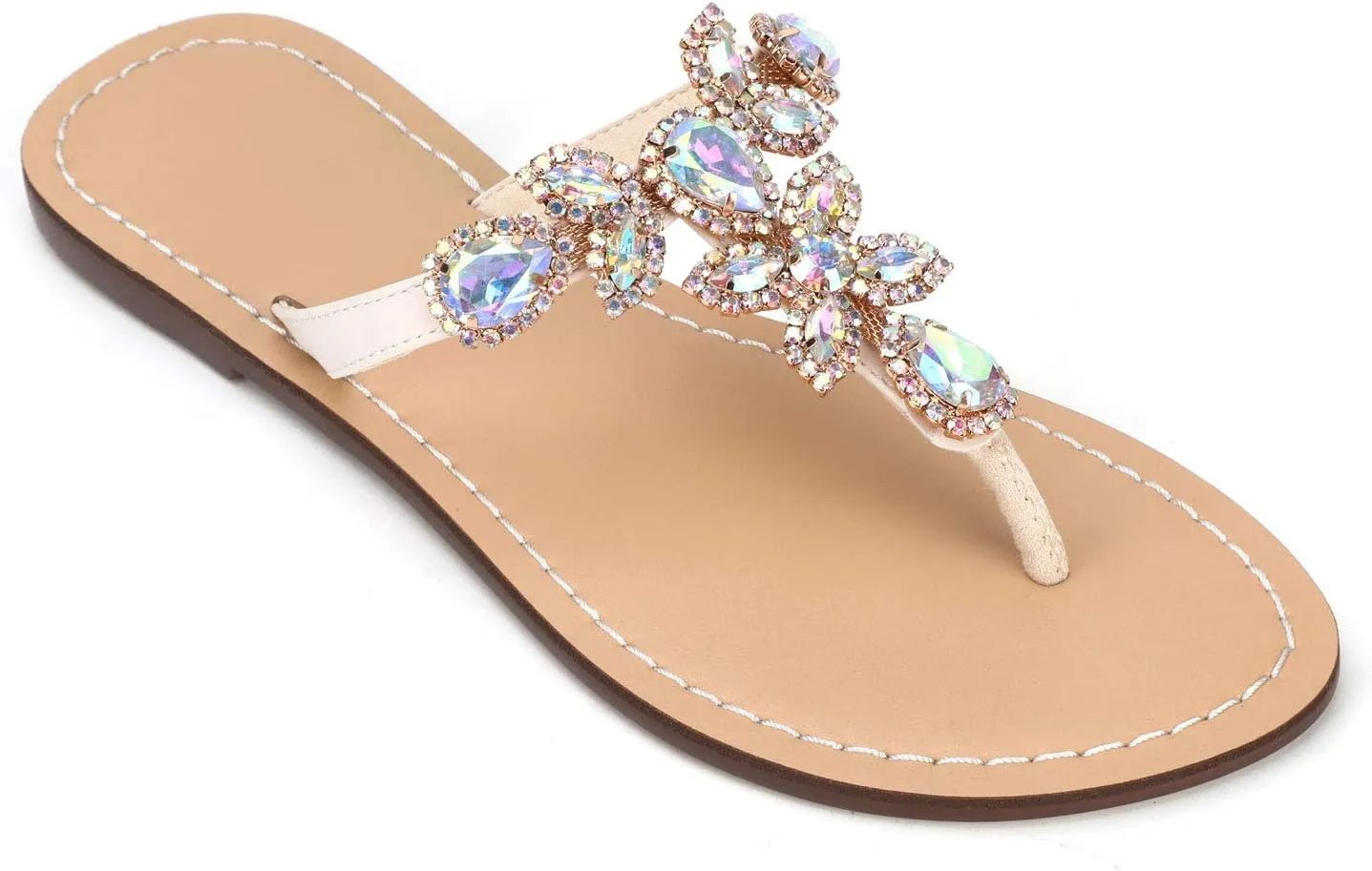Available in 13 Colors,Rhinestone Sandals,Women's Flat Sandals,Flip Flop,Jeweled Sandals