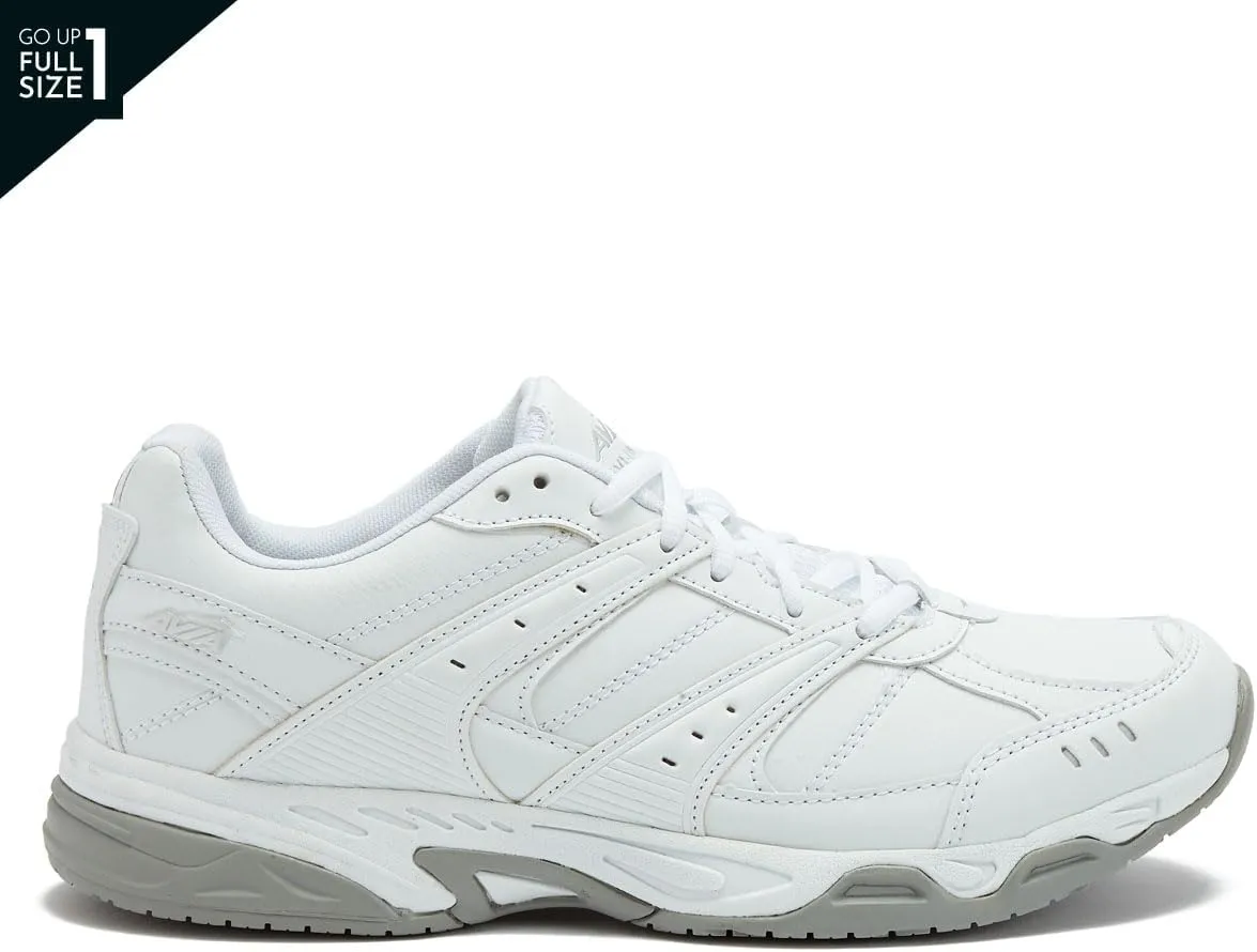 Avia Avi-Union II Non Slip Shoes for Women - Lace Up Comfort Women's Work or Walking Sneakers, Medium or Wide, Black or White