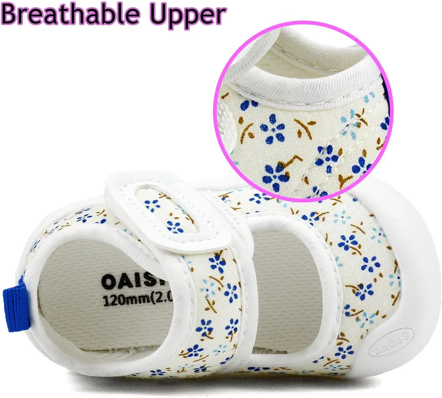 Baby Girl Canvas Sneakers Toddler Girl Mary Jane Flats Non-Slip Casual School Uniform Loafers Dress Shoe