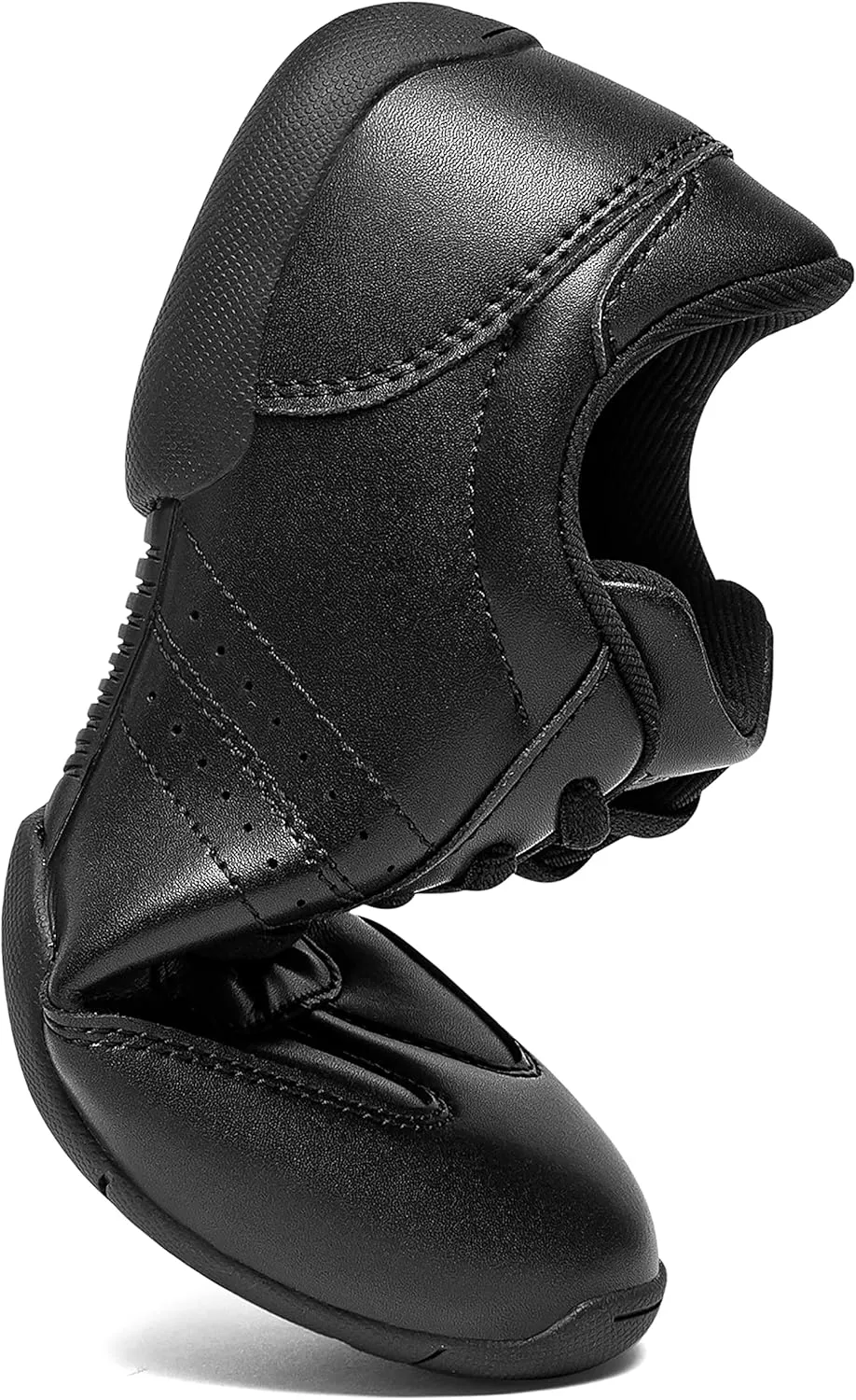 BAXINIER Youth Girls White Cheerleading Dancing Shoes Athletic Training Tennis Walking Breathable Competition Cheer Sneakers