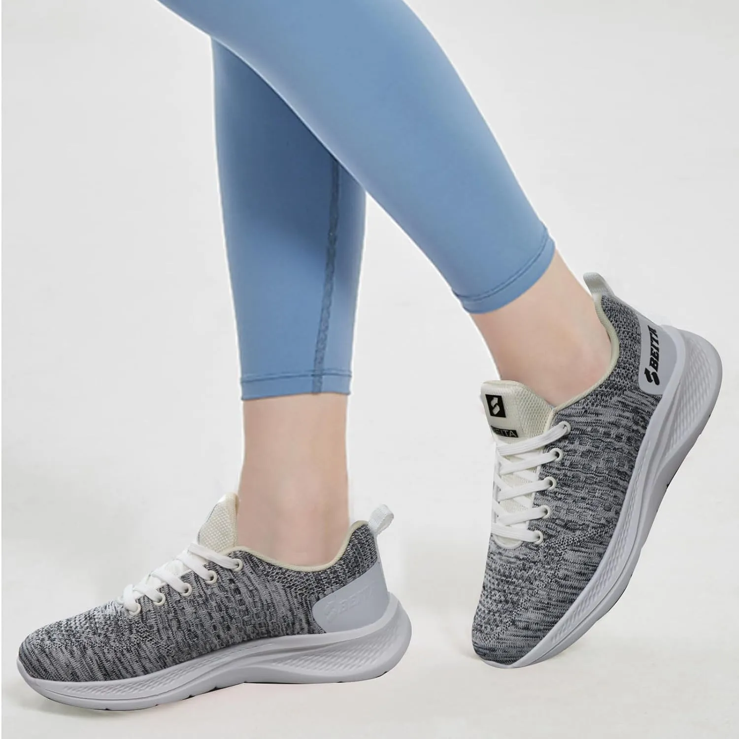 Beita Womens Running Shoes Non Slip Walking Sneakers Breathable Sports Shoes for Gym Travel Work