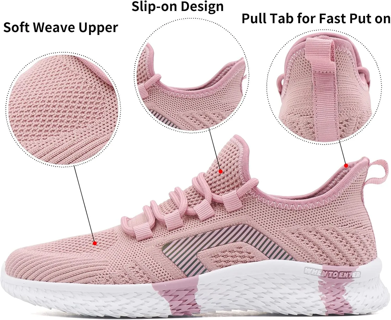 Beita Womens Running Shoes Non Slip Walking Sneakers Breathable Sports Shoes for Gym Travel Work