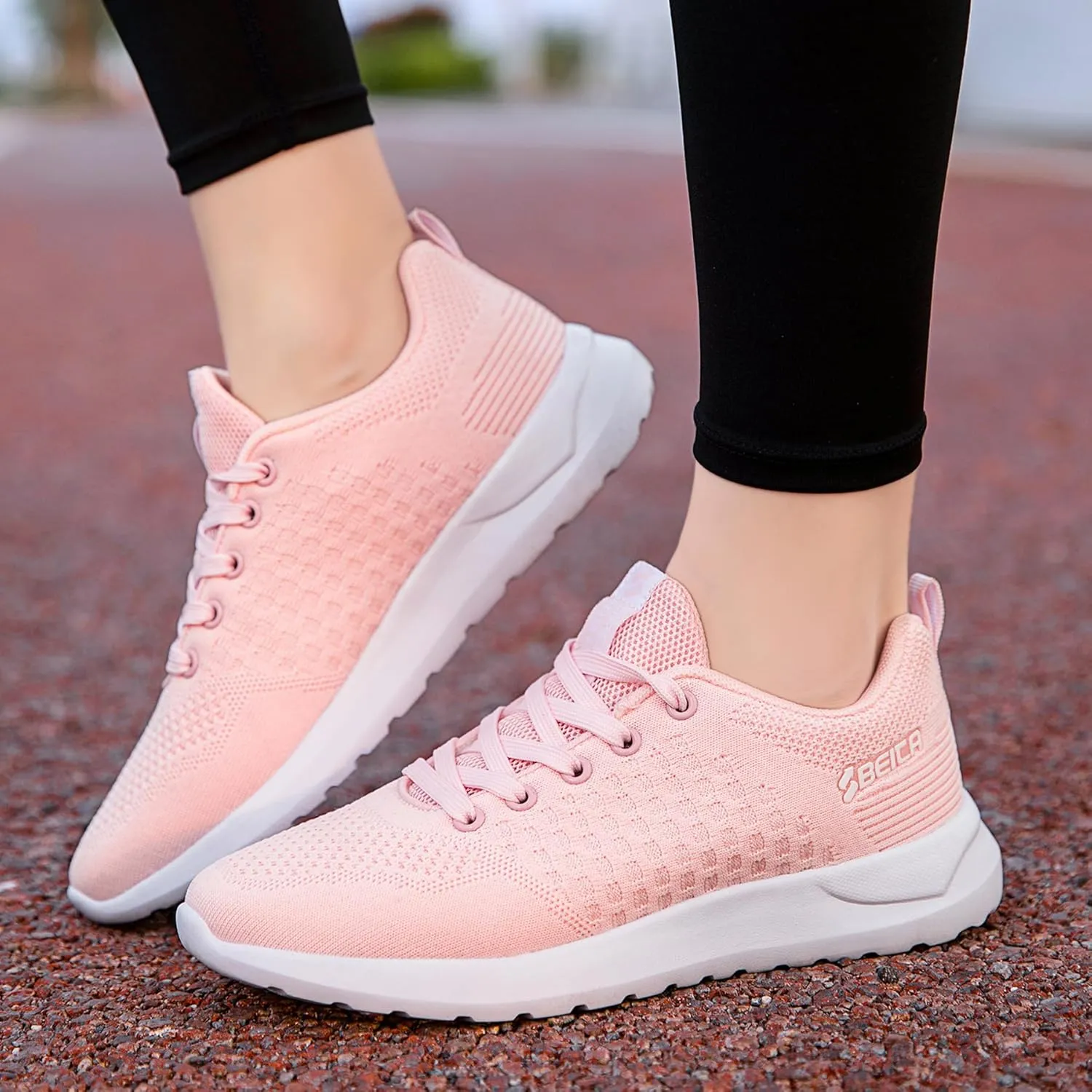 Beita Womens Running Shoes Non Slip Walking Sneakers Breathable Sports Shoes for Gym Travel Work