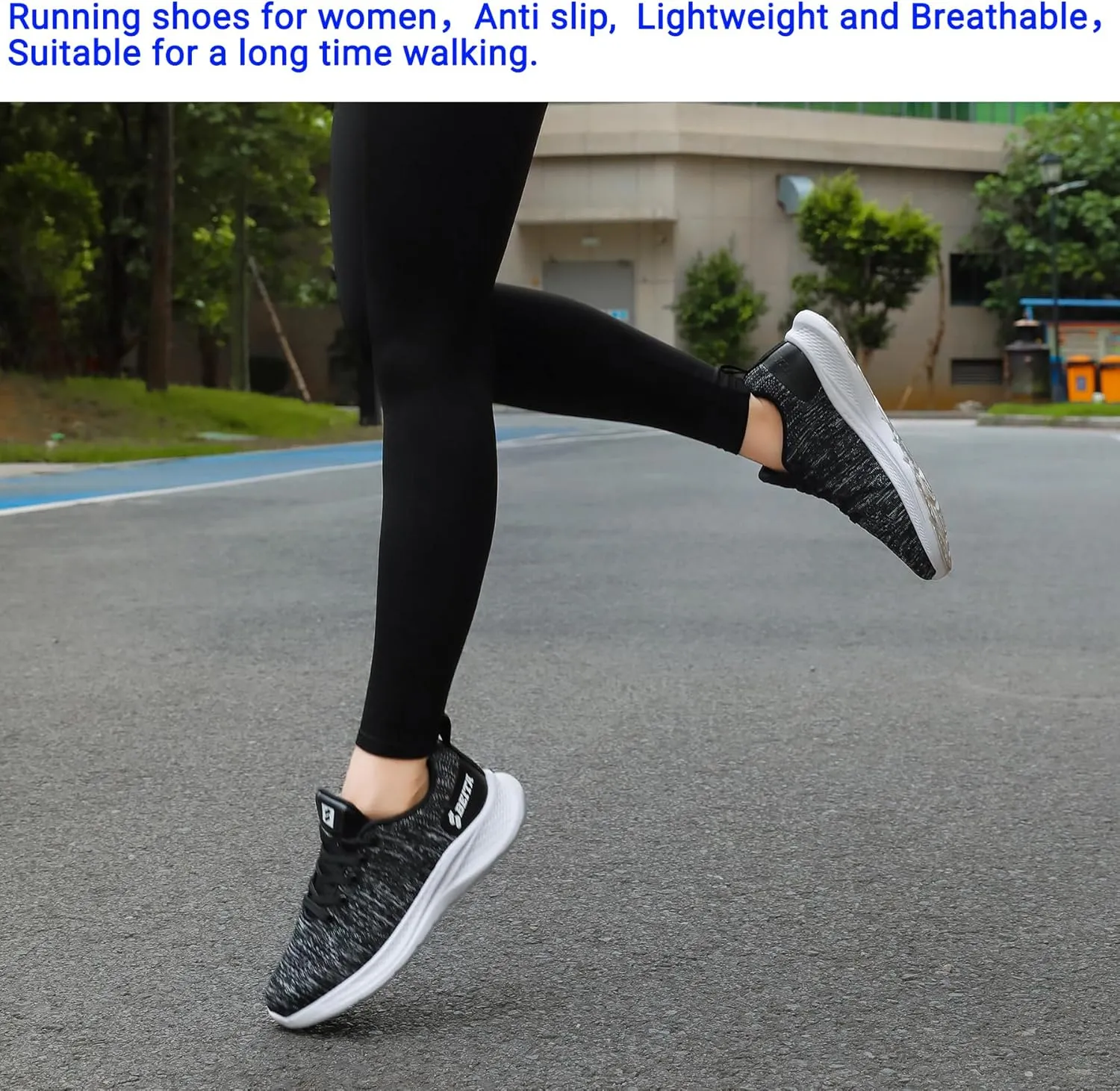 Beita Womens Running Shoes Non Slip Walking Sneakers Breathable Sports Shoes for Gym Travel Work