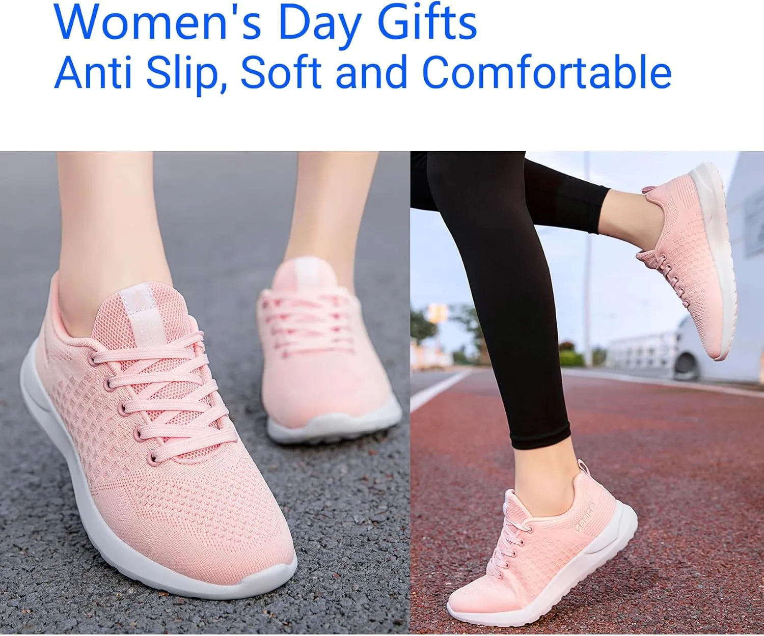 Beita Womens Running Shoes Non Slip Walking Sneakers Breathable Sports Shoes for Gym Travel Work