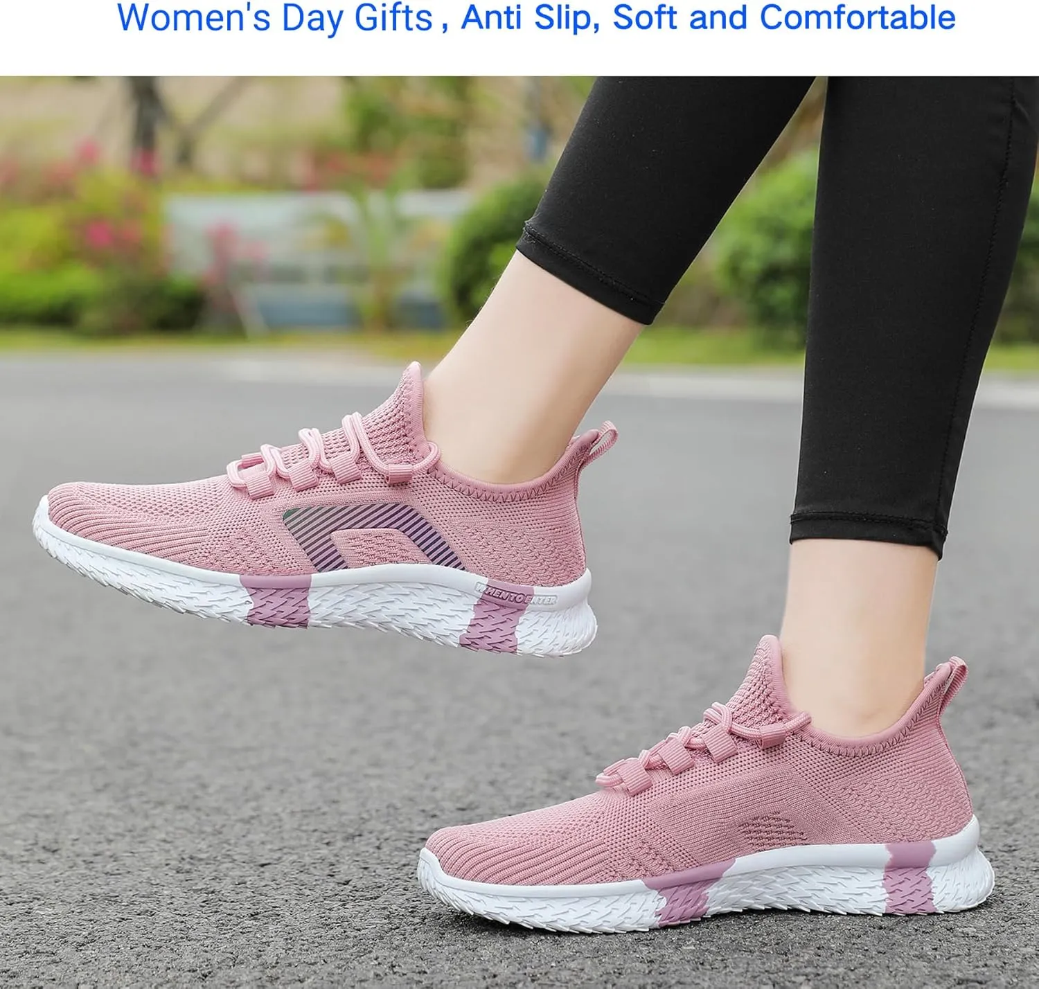 Beita Womens Running Shoes Non Slip Walking Sneakers Breathable Sports Shoes for Gym Travel Work