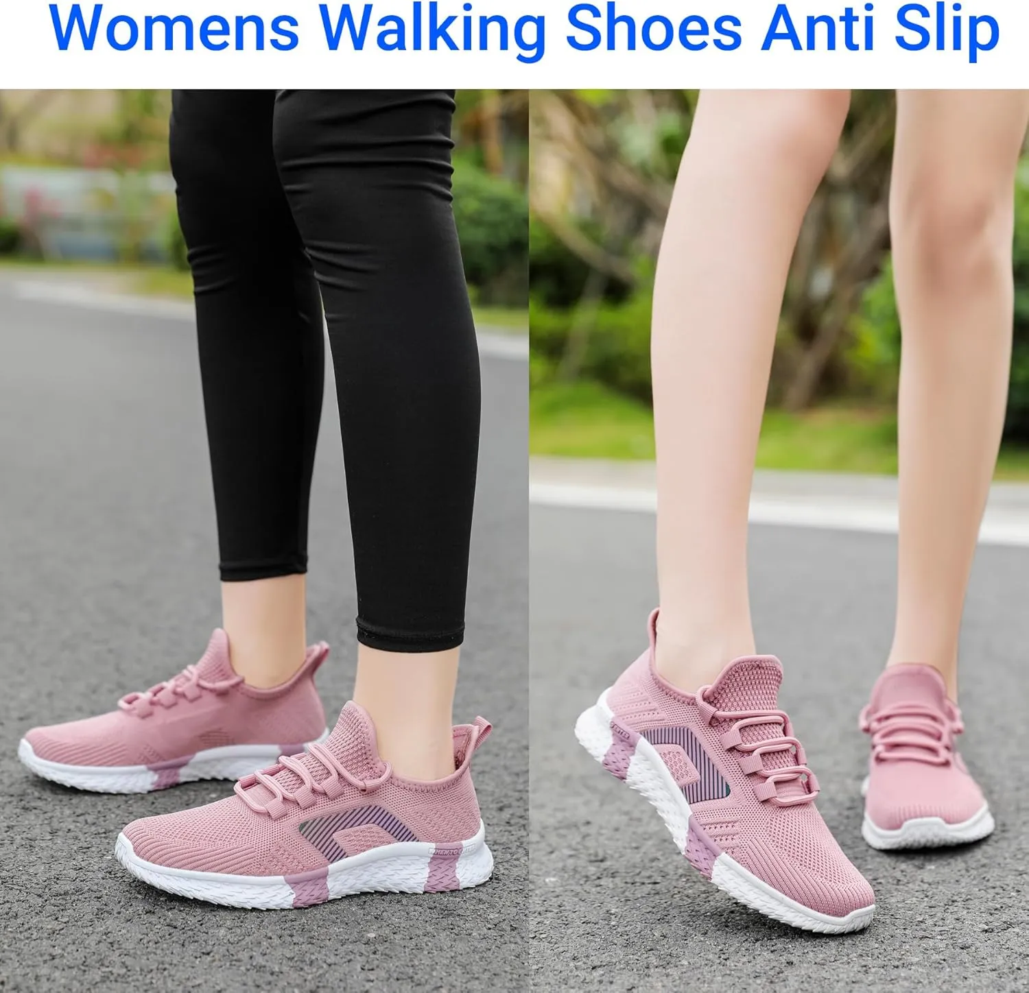 Beita Womens Running Shoes Non Slip Walking Sneakers Breathable Sports Shoes for Gym Travel Work