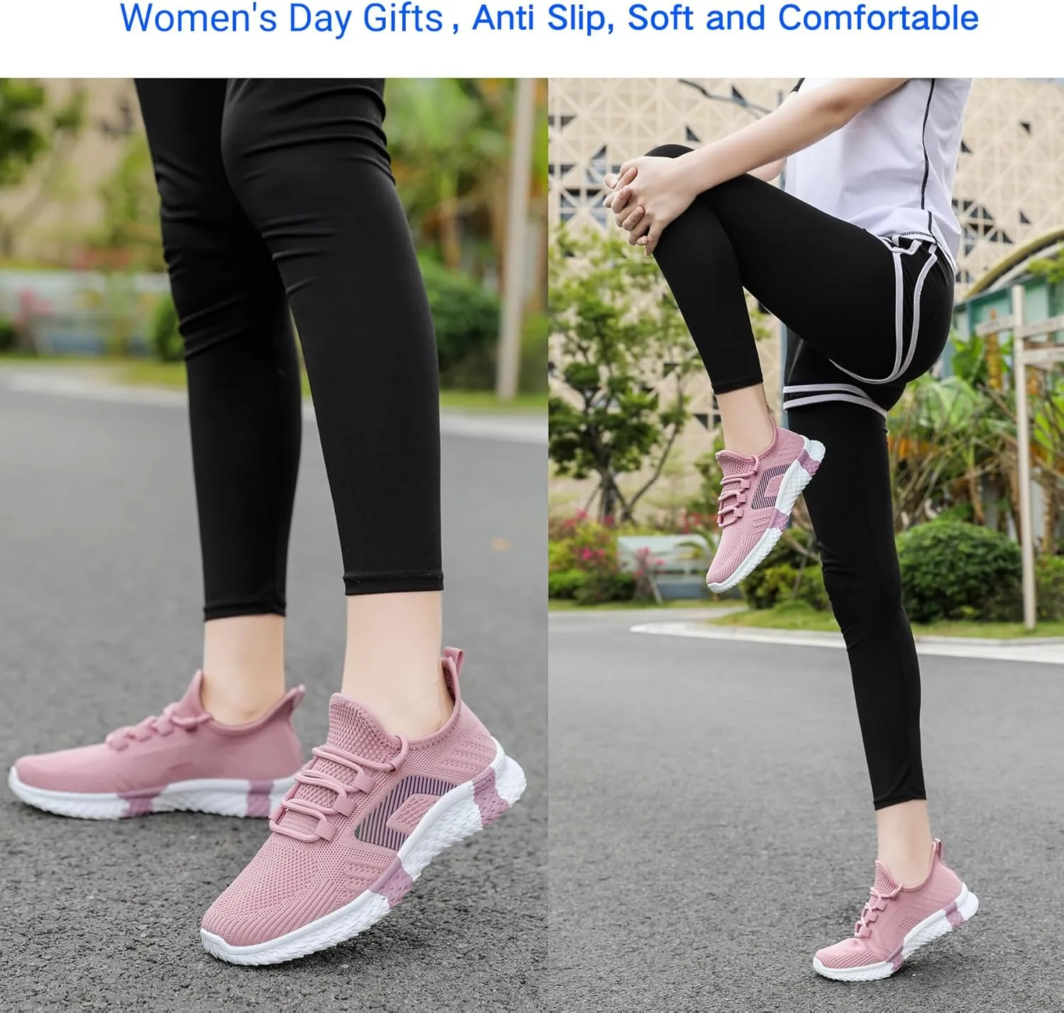 Beita Womens Running Shoes Non Slip Walking Sneakers Breathable Sports Shoes for Gym Travel Work