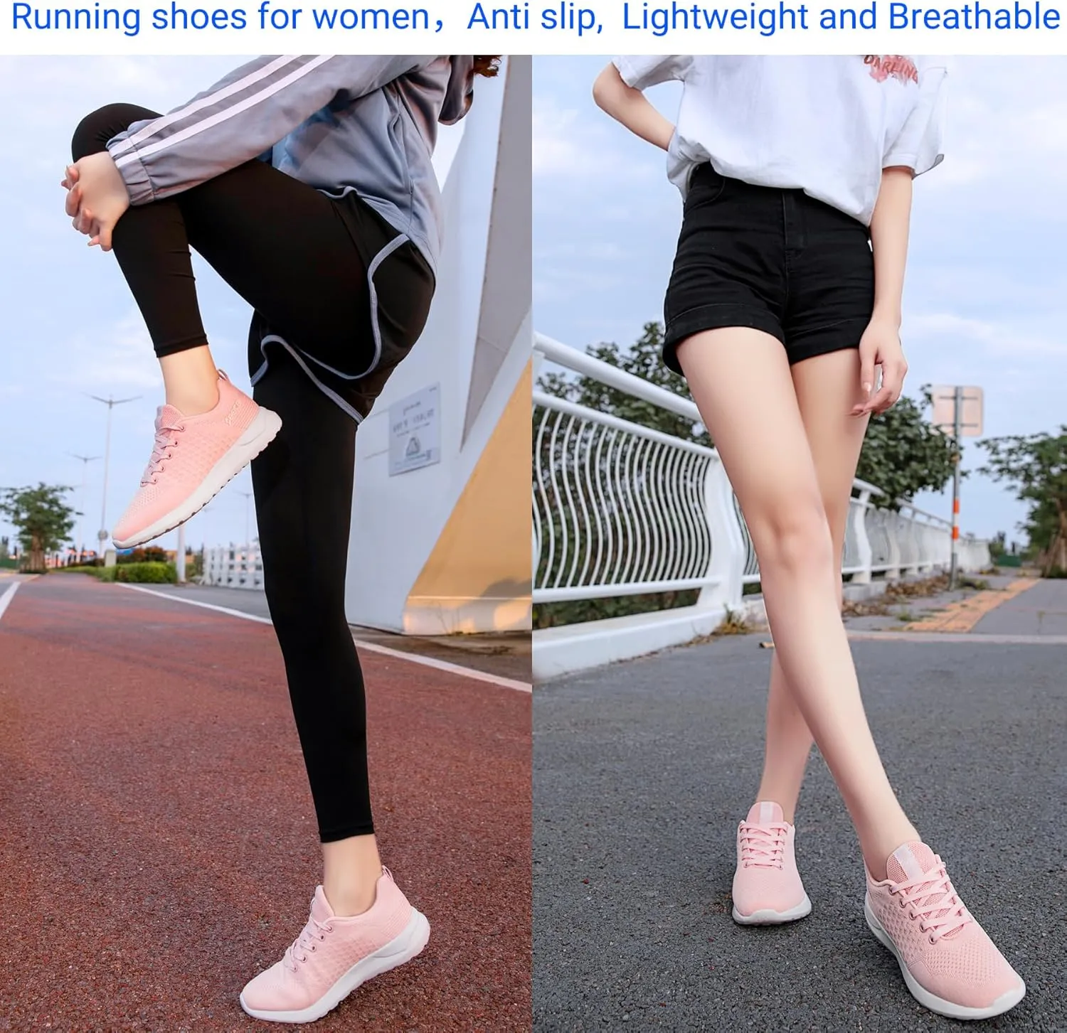 Beita Womens Running Shoes Non Slip Walking Sneakers Breathable Sports Shoes for Gym Travel Work