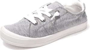 BENEKER Women's Platform Canvas Sneakers Low Top Fashion Sneakers Classic Slip-On Comfort Walking Shoes
