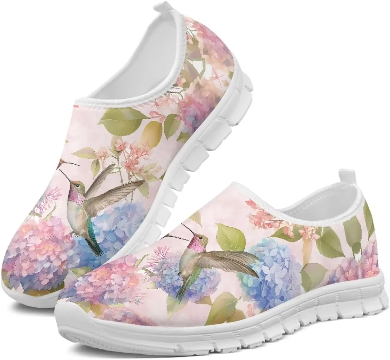Biyejit Lightweight Shoes Slip on Sneakers for Women with Flexible Outsole Loafers Women Footwear Sockless Wear Flats