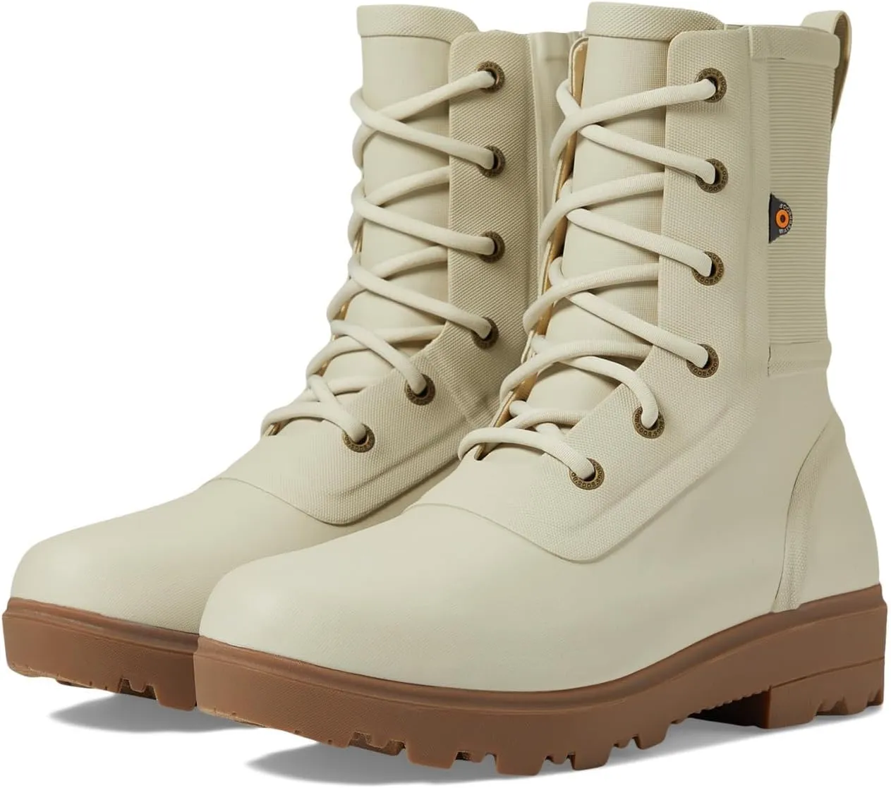 BOGS Holly Rain Lace Tall Oatmeal 10 B (M)