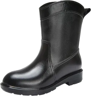 BORAMAX Tall rain Boots for Women and Waterproof Garden Shoes, Anti-Slipping Rainboots for Ladies Stylish Light Car Wash Footwear for Lawn Care, Gardening