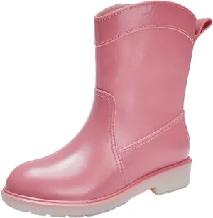 BORAMAX Tall rain Boots for Women and Waterproof Garden Shoes, Anti-Slipping Rainboots for Ladies Stylish Light Car Wash Footwear for Lawn Care, Gardening