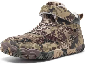 Boys Winter Boots Camouflage Snow Warm Faux Fur Lined Water-Resistant Shoes (Little Kid/Big Kid)