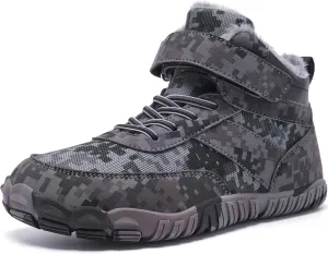 Boys Winter Boots Camouflage Snow Warm Faux Fur Lined Water-Resistant Shoes (Little Kid/Big Kid)