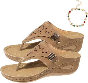 Breathable Mesh Sports Sandals with Non-slip Sole, Comfy Orthopedic Women’s Open Toe Beach Casual Walking Shoe