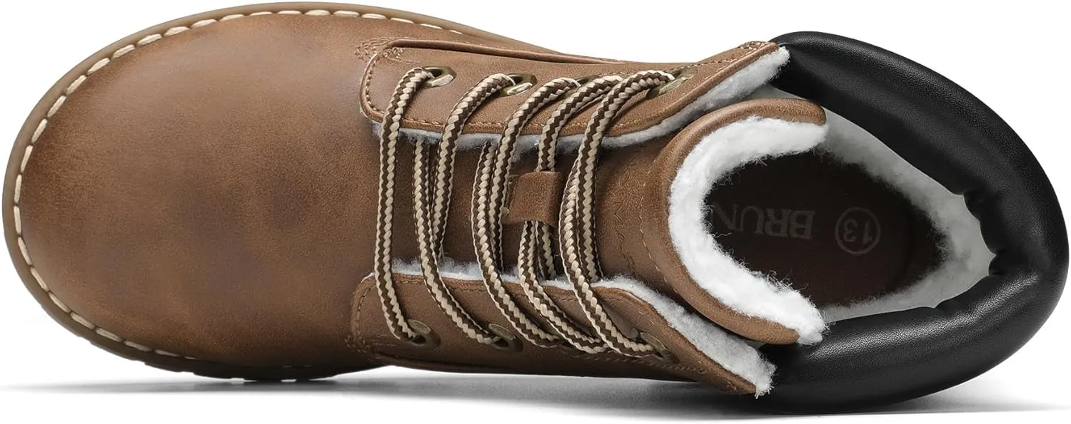 Bruno Marc Boy's Winter Snow Boots Outdoor Ankle Boots Toddler/Little Kid/Big Kid