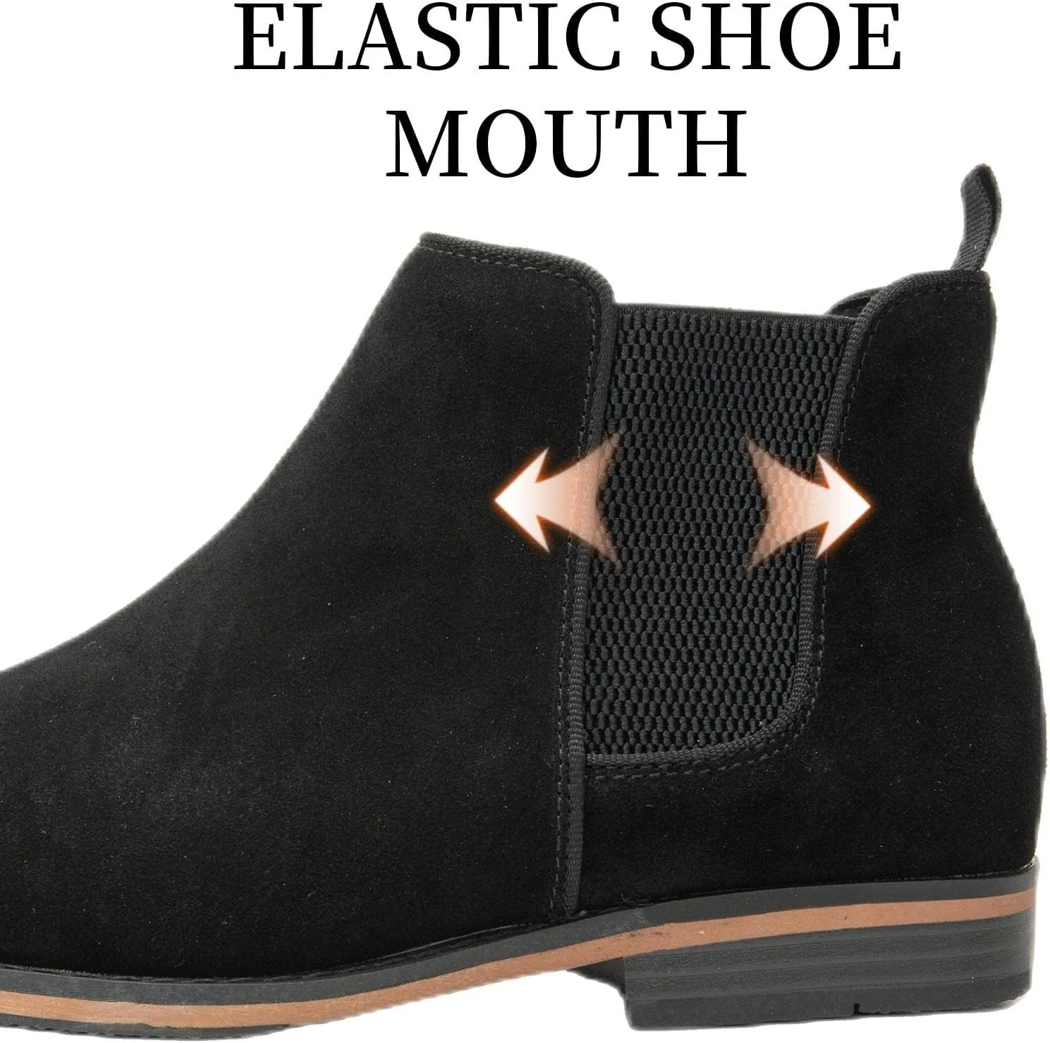 Cestfini Men Chelsea Boots Casual Suede Dress Boots Comfortable Oxfords Ankle Boots for Men