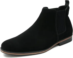 Cestfini Men Chelsea Boots Casual Suede Dress Boots Comfortable Oxfords Ankle Boots for Men