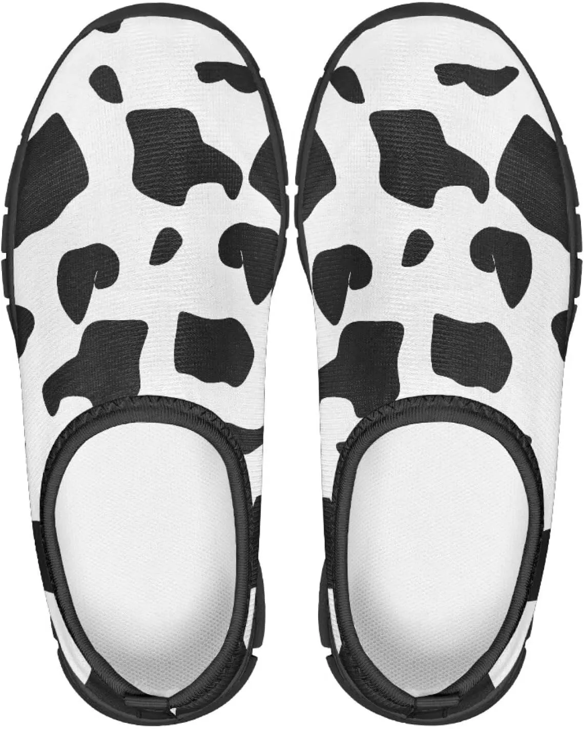 Children's Tennis Shoes,Boys Girls Slip On Flats Sneakers Non-Slip Stain-Resistant Black Sole Running Shoes