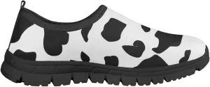 Children's Tennis Shoes,Boys Girls Slip On Flats Sneakers Non-Slip Stain-Resistant Black Sole Running Shoes