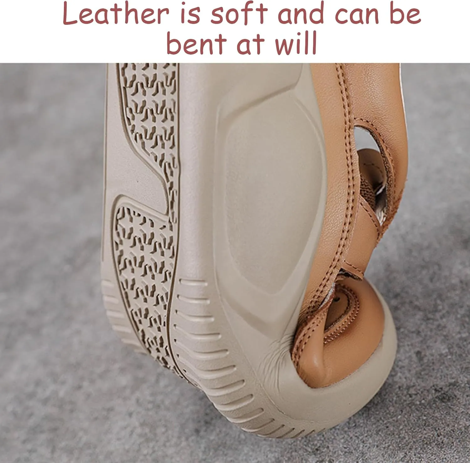 Chunky Platform Hollow Out Sneakers Shoes for Women Genuine Leather Lace Up Wedge Foam Insole Slingback Closed-Toe Walking Sport Sandals Casual Fashion Comfortable Dad Shoes