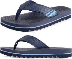 COFACE Flip Flops for Men with Arch Support Mens Sport Beach Thong-Sandals Outdoor 2025 Summer Leather Sandal for Man