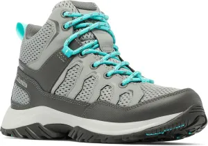 Columbia Womens Granite Trail Mid Waterproof, Titanium Grey Steel/Bright Aqua, 7