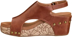Corkys Footwear Womens Carley Wedges, Featuring Corkys EVA Foam Cushioned Insoles, A 2.5 Inch Heel, Lightweight For All Day Wear, And Hook And Loop Closure