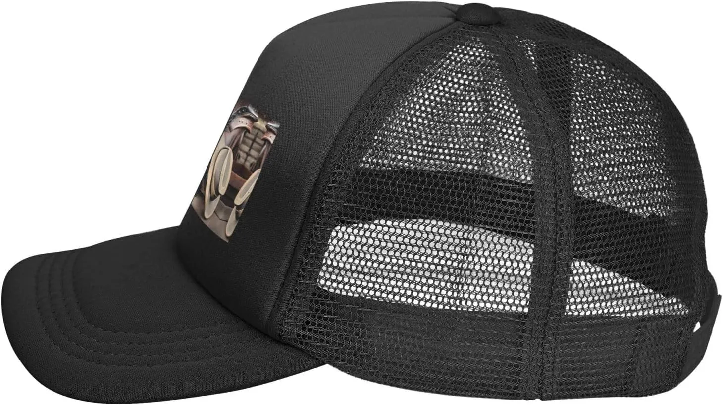 Cowboy Black Hat Western Boots Black Breathable Quick Dry Baseball Cap - Adjustable Mesh Golf Cap, Outdoor Sports Sun Hat,