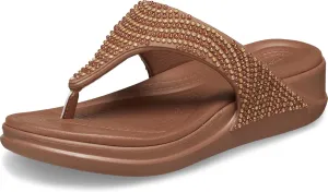 Crocs Women's Boca Bling Flip Wedge Platform Sandal