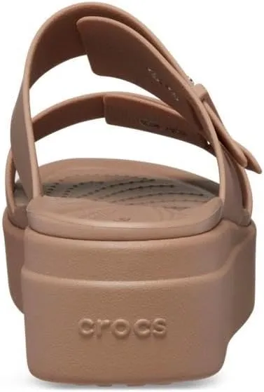 Crocs Women's Brooklyn Buckle Low Wedge, Platform Sandals