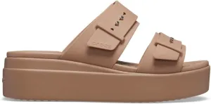 Crocs Women's Brooklyn Buckle Low Wedge, Platform Sandals