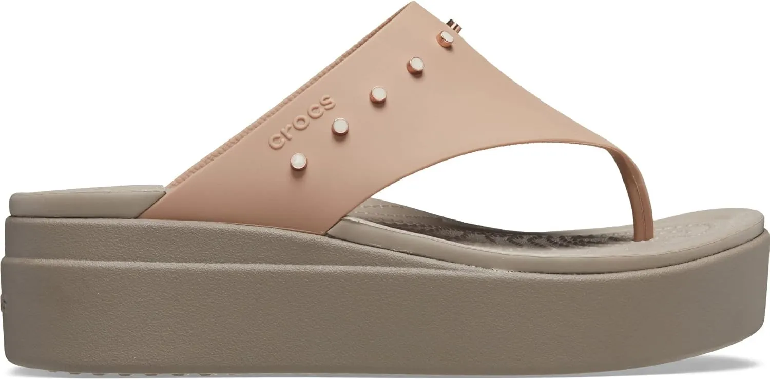 Crocs Women's Brooklyn Flip Low Wedge