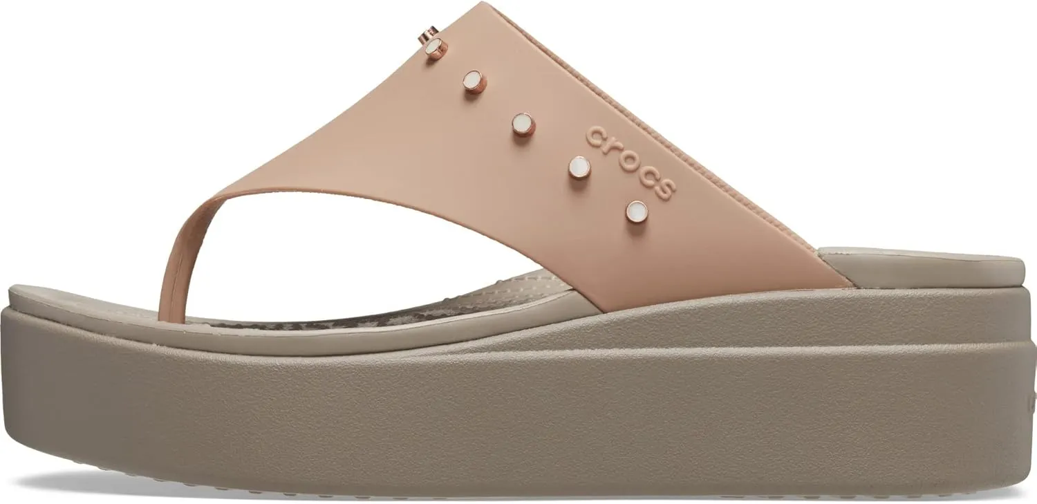 Crocs Women's Brooklyn Flip Low Wedge