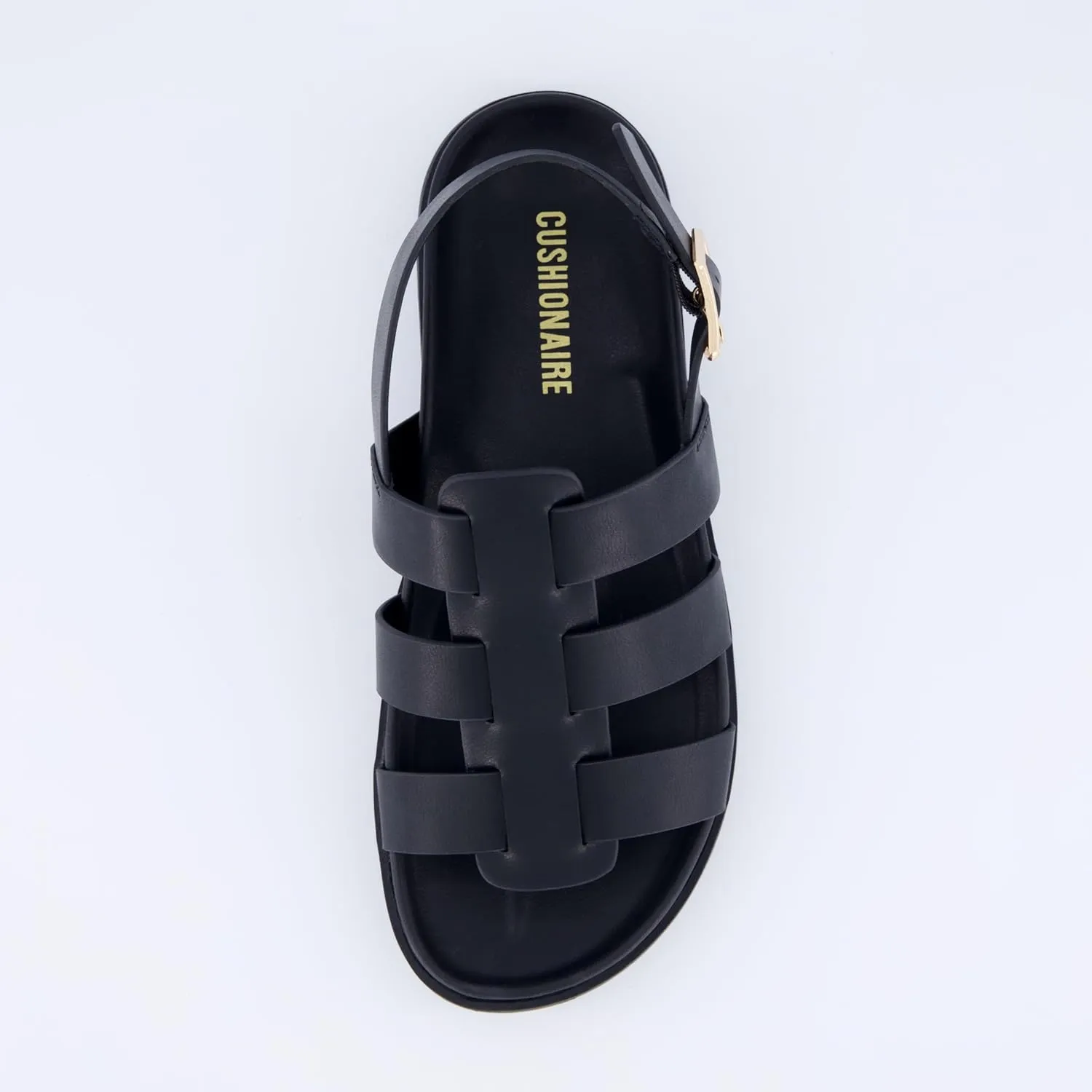 CUSHIONAIRE Women's Ego fisherman footbed sandal with  Comfort, Wide Widths Available