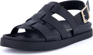 CUSHIONAIRE Women's Ego fisherman footbed sandal with  Comfort, Wide Widths Available