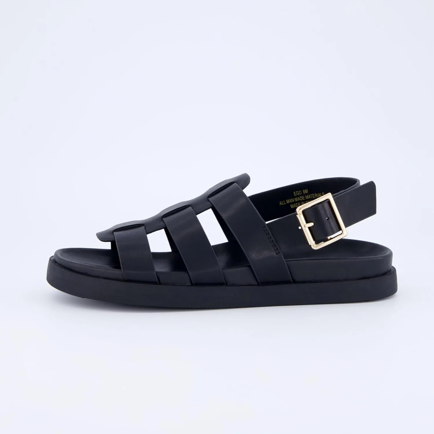 CUSHIONAIRE Women's Ego fisherman footbed sandal with  Comfort, Wide Widths Available