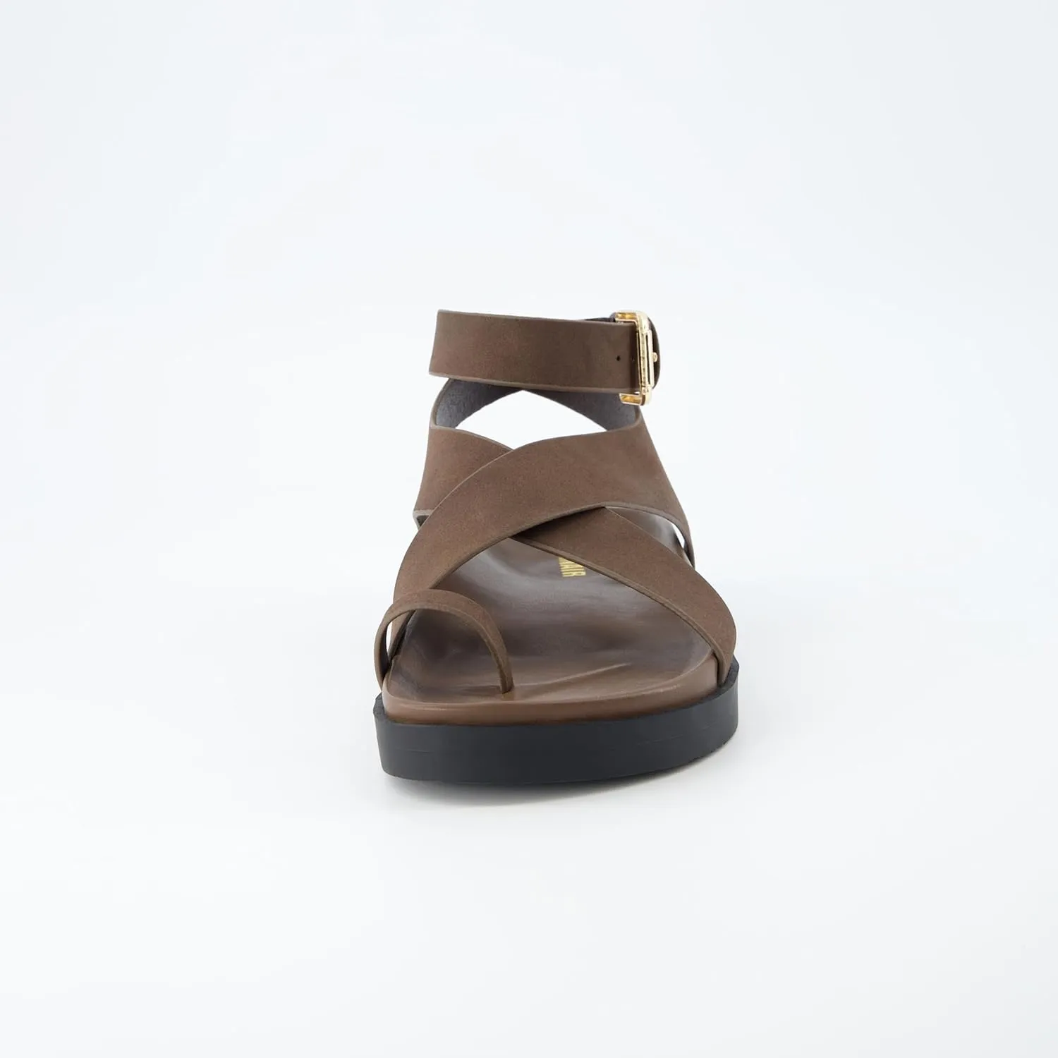 CUSHIONAIRE Women's Entry ankle wrap footbed sandal with  Comfort, Wide Widths Available