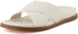 CUSHIONAIRE Women's Nell footbed sandal with  Comfort, Wide Widths Available