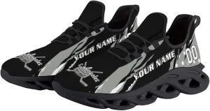 Custom Hockey Sneakers Personalized Breathable Fans Gifts Add Name & Number Workout Athletic Gym Slip-on Shoes for Men Women