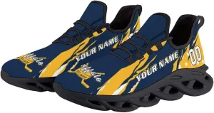 Custom Hockey Sneakers Personalized Breathable Fans Gifts Add Name & Number Workout Athletic Gym Slip-on Shoes for Men Women